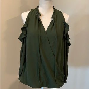 First Love Sz. M Cold shoulder long sleeve blouse